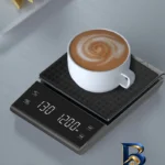 نمای جزئیات ترازوی آشپزخانه مدل Coffee time با دقت بالا پرداخت و جزئیات مواد