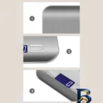 نمای جزئیات ترازوی آشپزخانه مدل ۱۰KG-۱G Stainless Steel اصل پرداخت و جزئیات مواد