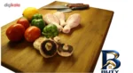 نمای جزئیات تخته برش گردو شیجا برای آشپزخانه پرداخت و جزئیات مواد