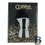 نمای جزئیات قهوه ساز مدل coffee 3 cup کد 34003 پرداخت و جزئیات مواد