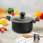 نمای جزئیات قابلمه تکنو آنتیک با روکش گرانیت پرداخت و جزئیات مواد