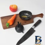 نمای جزئیات چاقو تیزکن جی فی نی مدل 01 با طراحی ارگونومیک پرداخت و جزئیات مواد