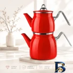 نمای جزئیات ست کتری قوری رسا مدل KR۰۴ گنجایش ۲.۱ لیتر گنجایش ۱.۲ لیتر اصل پرداخت و جزئیات مواد