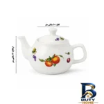 نمای جزئیات ست کتری و قوری اویم سارای مدل Porselen گنجایش ۵ لیتر ۱ لیتر اصل پرداخت و جزئیات مواد