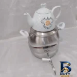 نمای جزئیات ست کتری و قوری مدل روگازی کد ۰۶ گنجایش ۶ لیتر گنجایش ۱ لیتر اصل پرداخت و جزئیات مواد