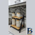 نمای جزئیات استند جا ادویه مدل راش با طراحی زیبا پرداخت و جزئیات مواد