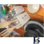 نمای جزئیات ارگانایزر ایکیا مدل AVSTEG برای آشپزخانه پرداخت و جزئیات مواد
