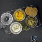 نمای جزئیات پیاله ناخمن مدل Bossa Nova بسته ۴ عددی پرداخت و جزئیات مواد