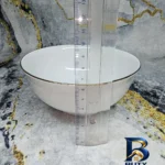نمای جزئیات کاسه آبگوشت خوری مدل 6/5 خط طلا کد 360019 مجموعه ۶ عددی پرداخت و جزئیات مواد