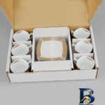 نمای جزئیات سرویس قهوه خوری ۱۲ پارچه برای ۶ نفره کد 89310 پرداخت و جزئیات مواد