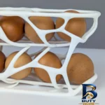 نمای جزئیات ظرف نگهدارنده تخم مرغ مدل آشیوا با کیفیت پرداخت و جزئیات مواد
