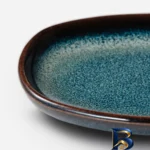 نمای جزئیات بشقاب صبحانه خوری مدل GLADELIG کد 20503646 مجموعه ۴ عددی پرداخت و جزئیات مواد