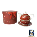 نمای جزئیات سرویس چای خوری ۳ پارچه مناسب برای ۱ نفر مدل کریسمس کد KIT-۱۱۸۶ اصل پرداخت و جزئیات مواد