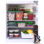نمای جزئیات ست ۱۷ تکه ظروف نگهدارنده ایکیا مدل PR 46008 پرداخت و جزئیات مواد