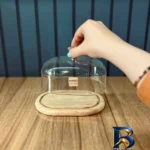 نمای جزئیات ظرف کره لیمون مدل پایه چوبی کد DH۴۹۰۲ اصل پرداخت و جزئیات مواد