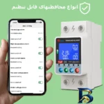نمای لبه محافظ ولتاژ جریان آر ام شیبی مدل WTDZW-۶۳A/N۲ اصل حاشیه و پرداخت