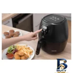 نمای جزئیات سرخ کن بدون روغن سنکور مدل SFR 5030BK پرداخت و جزئیات مواد