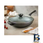 نمای جزئیات تابه گرانیت تکنو با سوپاپ بخار و دسته جداشونده پرداخت و جزئیات مواد