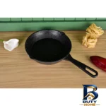 نمای جزئیات تابه چدن یونیک با روکش گرانیت مقاوم پرداخت و جزئیات مواد