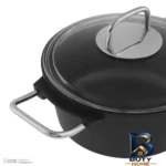 نمای جزئیات سرویس قابلمه و تابه گرانیتی ۸ پارچه دسینی مدل Ntop-Marula پرداخت و جزئیات مواد