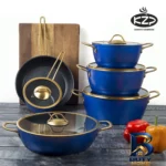 نمای کناری سرویس قابلمه ۱۲ پارچه کی زد پی مدل 001 پروفایل و ساختار