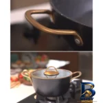 نمای جلو سرویس قابلمه ۱۲ پارچه کی زد پی مدل 001 طراحی و جزئیات کلیدی
