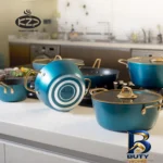 نمای جزئیات سرویس قابلمه ۱۲ پارچه کی زد پی مدل 001 پرداخت و جزئیات مواد