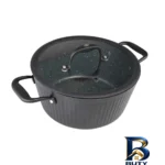 نمای کناری سرویس قابلمه و تابه گرانیت 9 پارچه کی زد پی مدل آلما پروفایل و ساختار