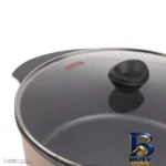 نمای کناری سرویس پخت و پز تکنو مدل پروانه 21 پارچه پروفایل و ساختار