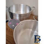 نمای کناری سرویس قابلمه و تابه آلومینیوم ۷ پارچه وایت استون مدل W۲۸ اصل پروفایل و ساختار