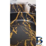 نمای کناری سرویس قابلمه و تابه گرانیتی ۷ پارچه مدل فلورا رز کالا پروفایل و ساختار