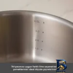 نمای کناری سرویس قابلمه استیل ۸ پارچه کاراجا مدل Voyager پروفایل و ساختار