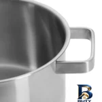 نمای پخته سرویس قابلمه استیل ۷ پارچه وول مدل ST-SET۰۰۲ اصل بافت برنج پخته