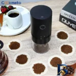 نمای کناری آسیاب قهوه شارژی مدل gel۳۰ اصل پروفایل و ساختار