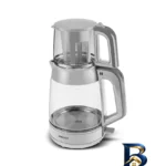 نمای کناری چای ساز روی هم کاراجا مدل Glass Tea XL پروفایل و ساختار