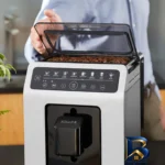 نمای کناری اسپرسوساز ۲۳۰۰ میلی لیتر کروپس مدل EA۸۹۷A۱۰ اصل پروفایل و ساختار