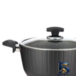 نمای کناری قابلمه عروس دلوین با کفه نچسب و طراحی خاص پروفایل و ساختار