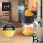 نمای کناری آبمیوه گیری پرودو مدل PD-LFST۱۲۳-BK اصل پروفایل و ساختار