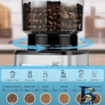 نمای کناری آسیاب قهوه تلیونیکس مدل TCG۴۱۵۱ اصل پروفایل و ساختار