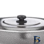 نمای کناری قابلمه عروس با درب فلزی و جنس گرانیتی پروفایل و ساختار