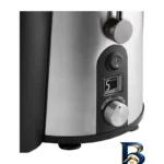 نمای کناری آب میوه گیری سنکور مدل SJE 5050SS با طراحی زیبا پروفایل و ساختار