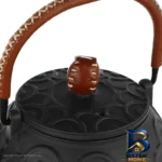 نمای کناری کتری چدن نالینو مدل Fiorenza با طراحی زیبا پروفایل و ساختار
