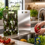 نمای کناری تخته گوشت مدل استیل کد MN-۵۴ اصل پروفایل و ساختار
