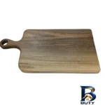 نمای کناری تخته گوشت مدل Walnut با طراحی مستطیل پروفایل و ساختار