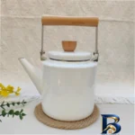 نمای کناری کتری لعابی طرح کلاسیک مدل کد 1.3 پروفایل و ساختار