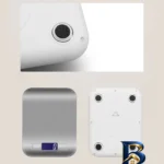 نمای کناری ترازوی آشپزخانه مدل ۱۰KG-۱G Stainless Steel اصل پروفایل و ساختار