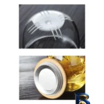 نمای کناری دمنوش ساز مدل شیشه ای کد DGQ۵۱۱۰۴۰۰۴ اصل پروفایل و ساختار