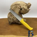 نمای کناری چاقو آشپزخانه پناهنده مدل صاف بره ای پروفایل و ساختار