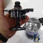 نمای کناری قهوه جوش باکیفیت مدل Moka crem R.H پروفایل و ساختار