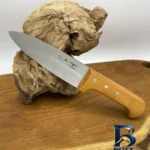 نمای کناری چاقو آشپزخانه مدل چوبی پناهنده کد 4 پروفایل و ساختار